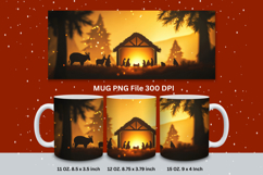 Christmas Mug Snowflakes Winter Mug Snowman Sublimation_53 Product Image 1