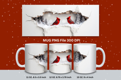 Christmas Mug Snowflakes Winter Mug Snowman Sublimation_56 Product Image 1