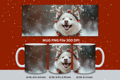 Christmas Mug Snowflakes Winter Mug Snowman Sublimation_58 Product Image 1