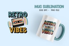 Retro vibes t-shirt sublimation design png Product Image 1