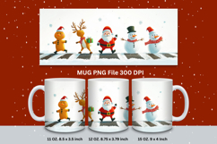 Christmas Mug Snowflakes Winter Mug Snowman Sublimation_60 Product Image 1