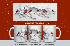 Christmas Mug Snowflakes Winter Mug Snowman Sublimation_61 Product Image 1