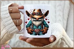 Be My Gnomie png, Western Valentine Gnome sublimation design Product Image 3