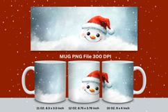 Christmas Mug Snowflakes Winter Mug Snowman Sublimation_65 Product Image 1