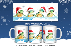 Christmas Mug Snowflakes Winter Mug Snowman Sublimation_7 Product Image 1