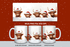 Christmas Mug Snowflakes Winter Mug Snowman Sublimation_73 Product Image 1