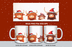 Christmas Mug Snowflakes Winter Mug Snowman Sublimation_74 Product Image 1