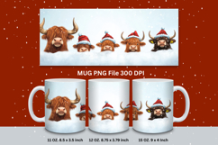Christmas Mug Snowflakes Winter Mug Snowman Sublimation_75 Product Image 1