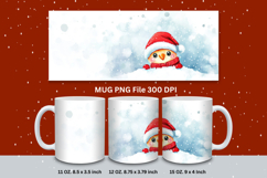 Christmas Mug Snowflakes Winter Mug Snowman Sublimation_76 Product Image 1