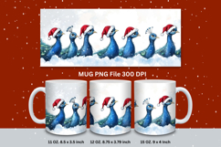 Christmas Mug Snowflakes Winter Mug Snowman Sublimation_79 Product Image 1