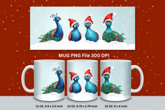 Christmas Mug Snowflakes Winter Mug Snowman Sublimation_80 Product Image 1