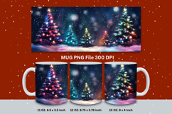 Christmas Mug Snowflakes Winter Mug Snowman Sublimation_83 Product Image 1