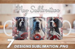 4th Of July | 3D Dog American Patriotic Mug Wrap Product Image 1