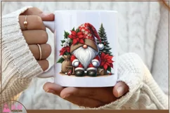 Santa Gnome png, Christmas Santa Gnome sublimation png Product Image 5