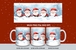 Christmas Mug Snowflakes Winter Mug Snowman Sublimation_87 Product Image 1