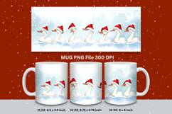 Christmas Mug Snowflakes Winter Mug Snowman Sublimation_90 Product Image 1