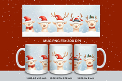 Christmas Mug Snowflakes Winter Mug Snowman Sublimation_93 Product Image 1