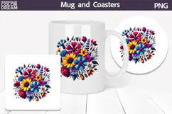Wildflowers Clipart | Wildflowers Sublimation Product Image 3
