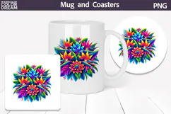 Tropical Flowers Clipart | Tropical Flowers Sublimation Product Image 3