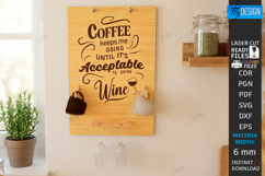 Mug and Wine Glass Holders Laser Cut Bundle | Wall Decor SVG Product Image 3