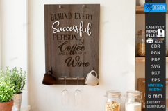 Mug and Wine Glass Holders Laser Cut Bundle | Wall Decor SVG Product Image 6