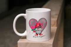 Will you be my Gnomie Valentines Day watercolor sublimation Product Image 6