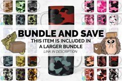 Blue Camo Mug Sublimation Bundle Mug Wrap Designs Bundle PNG Product Image 2