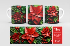 3d christmas sublimation mug, christmas mug wrap Product Image 4