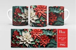 3d christmas sublimation mug, christmas mug wrap Product Image 5