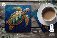 3D Sea turtle Mug coaster | Coaster Mug | underwater world Product Image 1