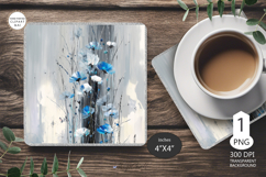 Wildflowers Mug coaster| Coaster Mug Sublimation |flowers Product Image 1