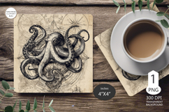 Seashells Mug coaster | Coaster Mug Sublimation | seashells Product Image 1