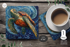 3D Sea turtle Mug coaster | Coaster Mug | underwater world Product Image 1