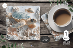 3D Sea turtle Mug coaster | Coaster Mug | underwater world Product Image 1