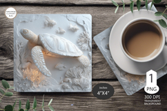 3D Sea turtle Mug coaster | Coaster Mug | underwater world Product Image 1