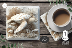3D Sea turtle Mug coaster | Coaster Mug | underwater world Product Image 1