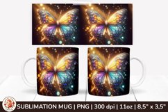 3D Mug, Coffee Mug Butterfly, Spring Mug, 11 oz mug, Product Image 1
