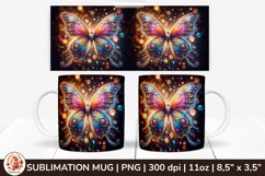 3D Mug, Coffee Mug Butterfly, Spring Mug, 11 oz mug, Product Image 1