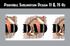 Mug Dad Sublimation 11 and 15 Oz. Father's Day Mug Wrap. Product Image 2