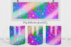 Animal Print Mug Wrap | Glitter Mug Sublimation Product Image 1