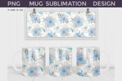 Spring Floral Mug Bundle | Pastel Flowers Mug Sublimation Product Image 2