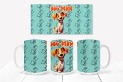 Funny cute dog sublimation design wrap | Mug animal design