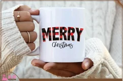 Plaid Merry Christmas PNG, Buffalo Plaid Merry Christmas png Product Image 7
