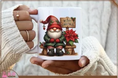 Merry Christmas Gnome png, Christmas Gnome clipart Product Image 3