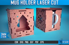 Mug Holder Laser Cut SVG|Mug Laser Cut SVG Design | CNC File Product Image 1