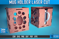 Mug Holder Laser Cut SVG|Mug Laser Cut SVG Design | CNC File Product Image 1