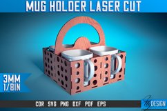 Mug Holder Laser Cut SVG|Mug Laser Cut SVG Design | CNC File Product Image 1