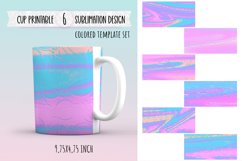 Holographic Foil Coffee Mug Design | Sublimation Wrap Product Image 1