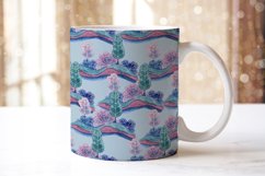 Mug landscape sublimation watercolor