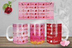 3 mug sublimation wrap heart love Valentines day Product Image 1